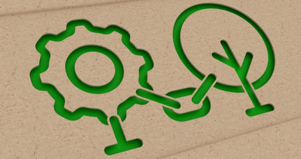 Gear and tree icons